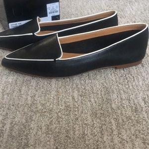 edie leather loafers with piping